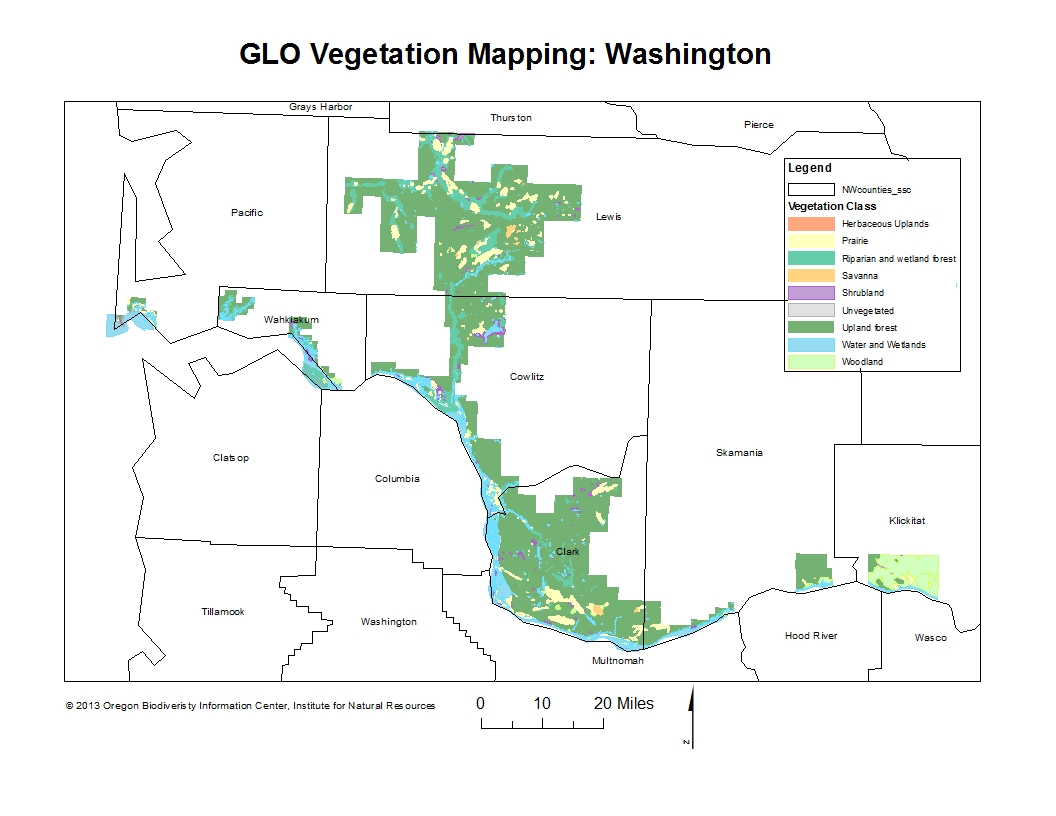 Southwest Washington Historical Vegetation Map